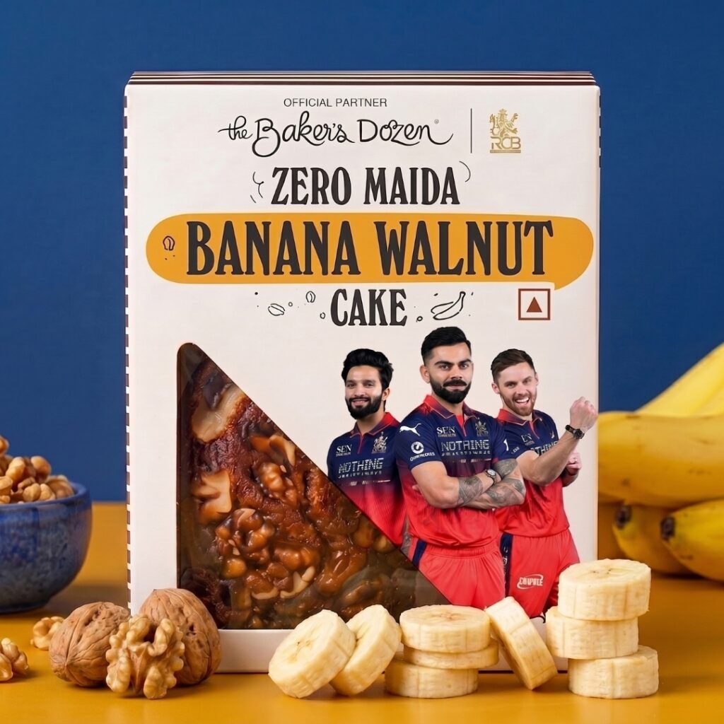 The Baker’s Dozen Banana Walnut Cake Zero Maida