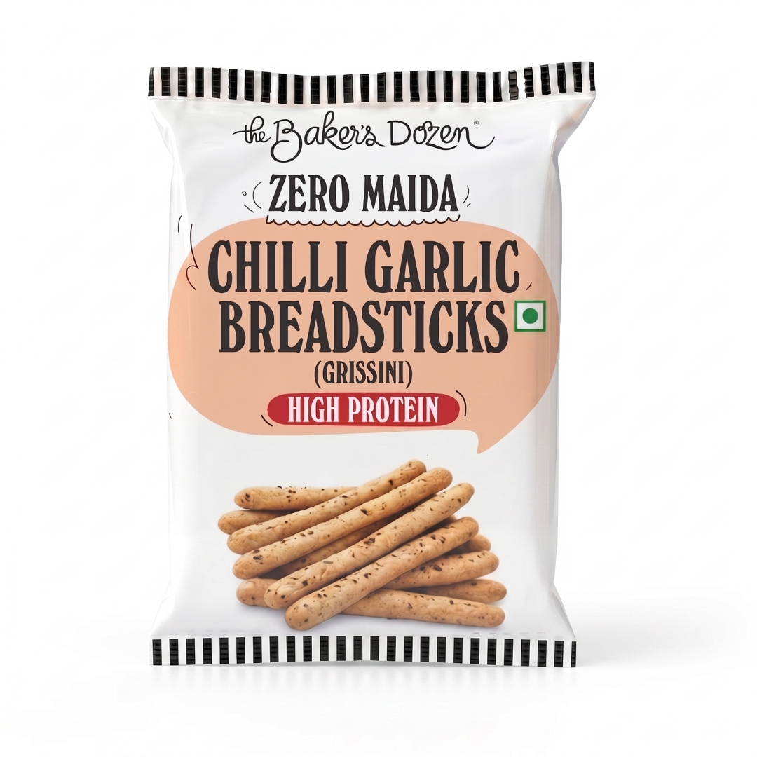 Chilli Garlic Breadsticks (Grissini)
