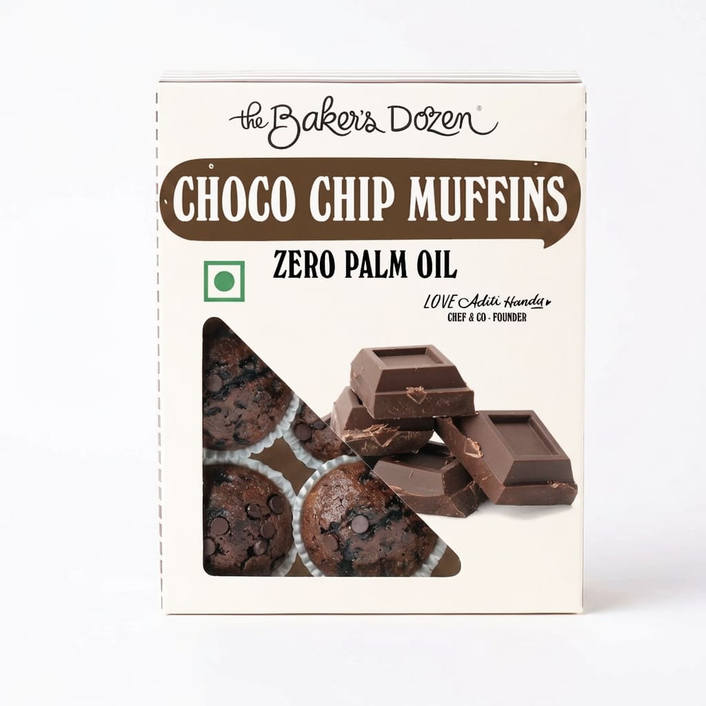 The Baker’s Dozen Choco Chip Muffins