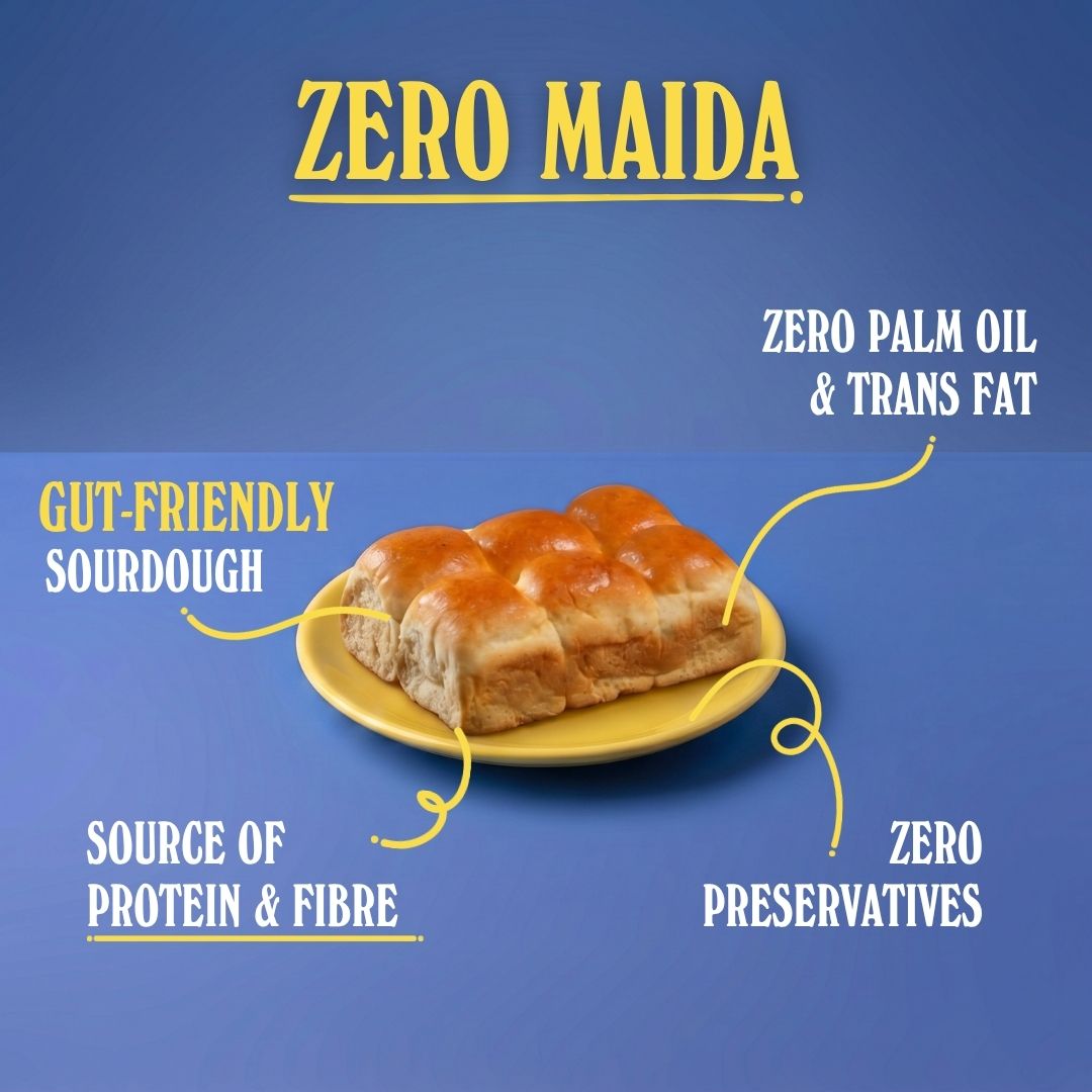 Zero Maida Whole Wheat Pav
