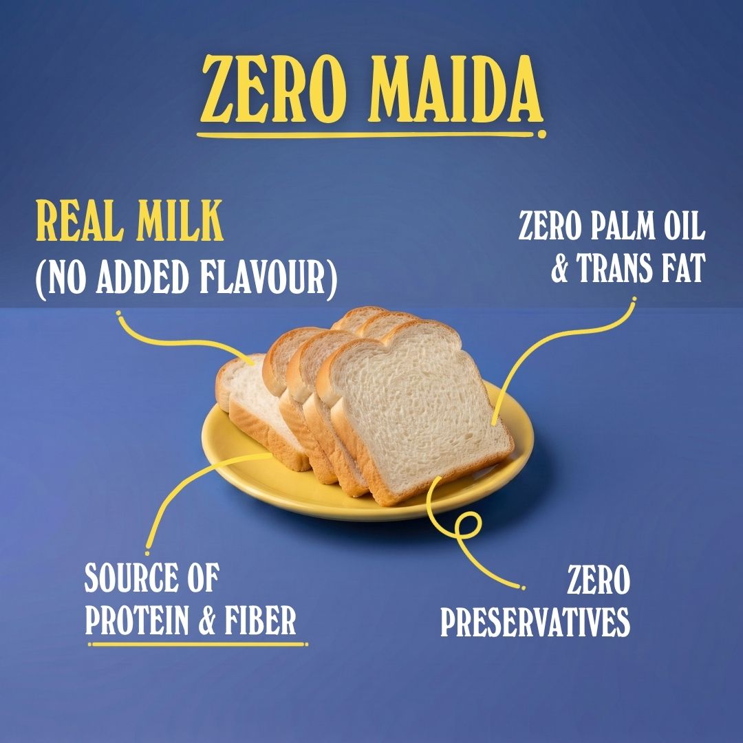 Zero Maida Milk Bread