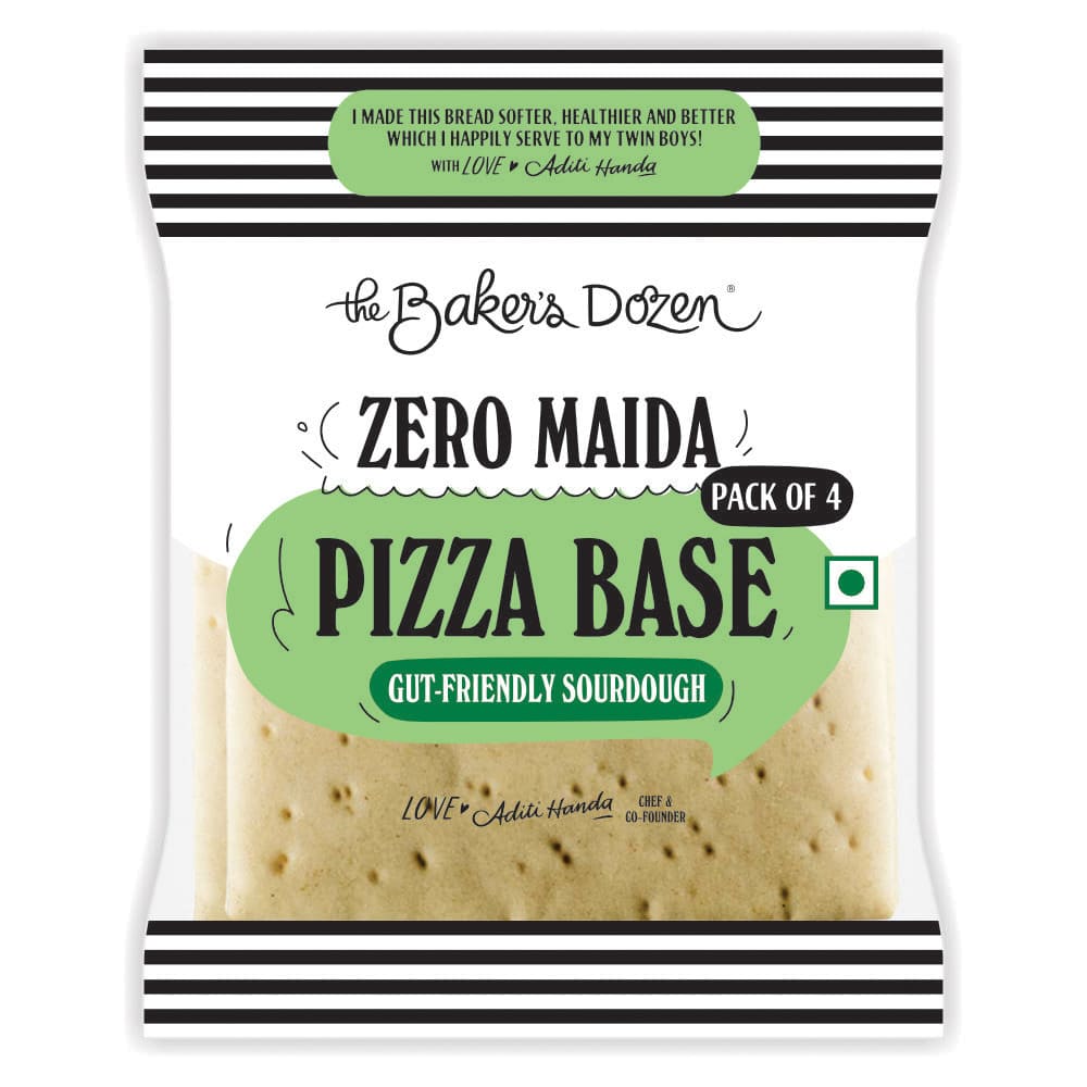 The Baker’s Dozen Zero Maida Pizza Base, Sourdough