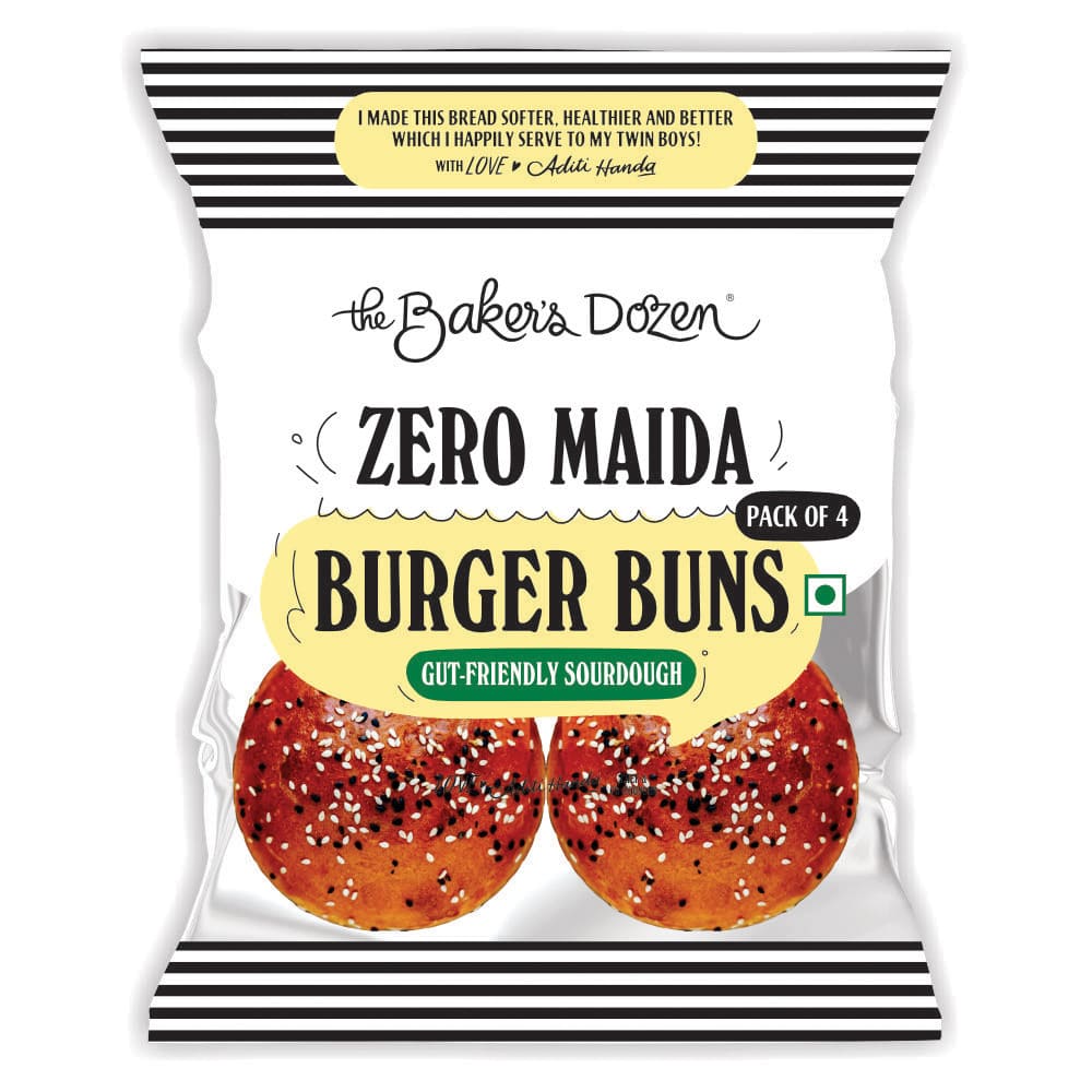 The Baker’s Dozen Zero Maida Burger Buns