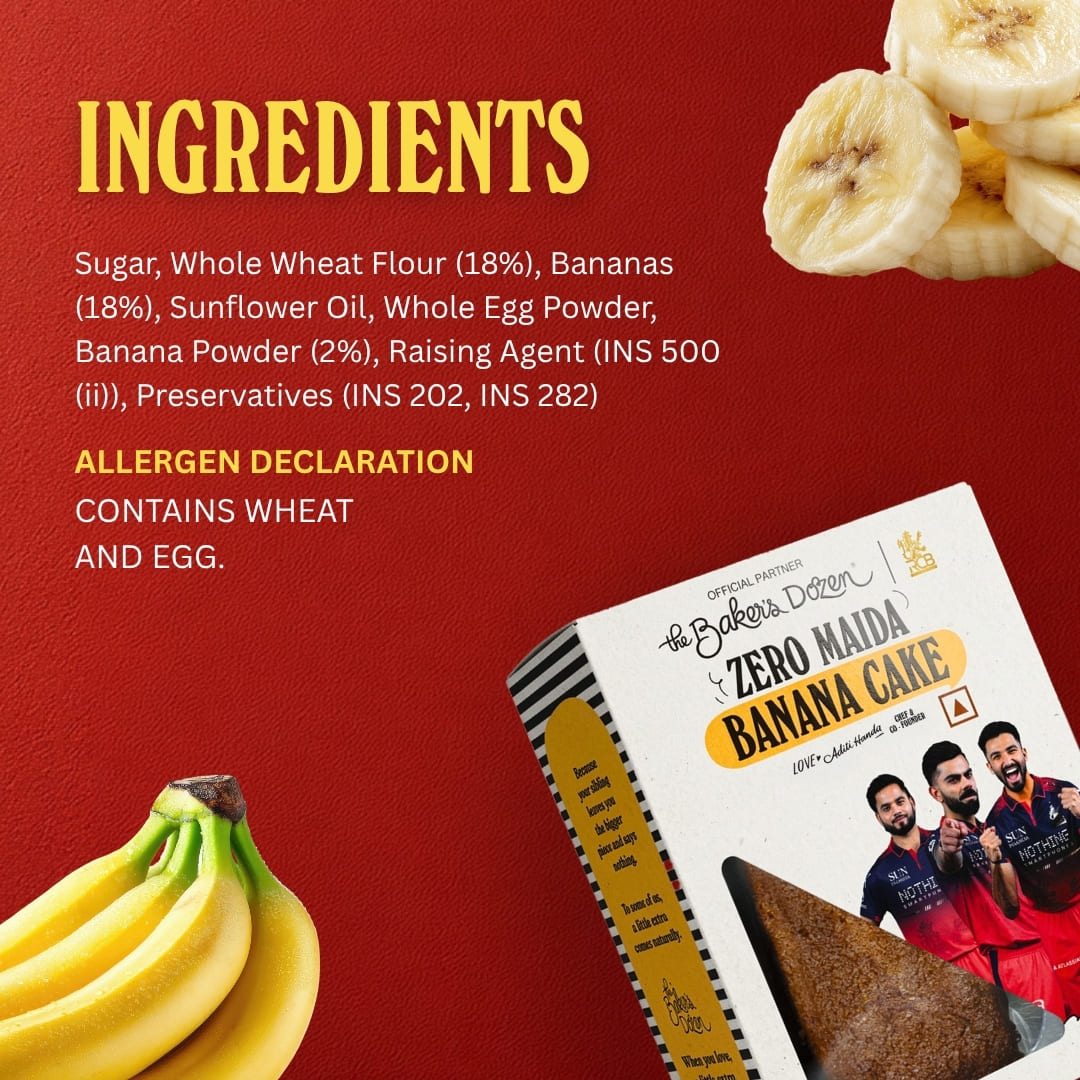 Zero Maida Banana Cake