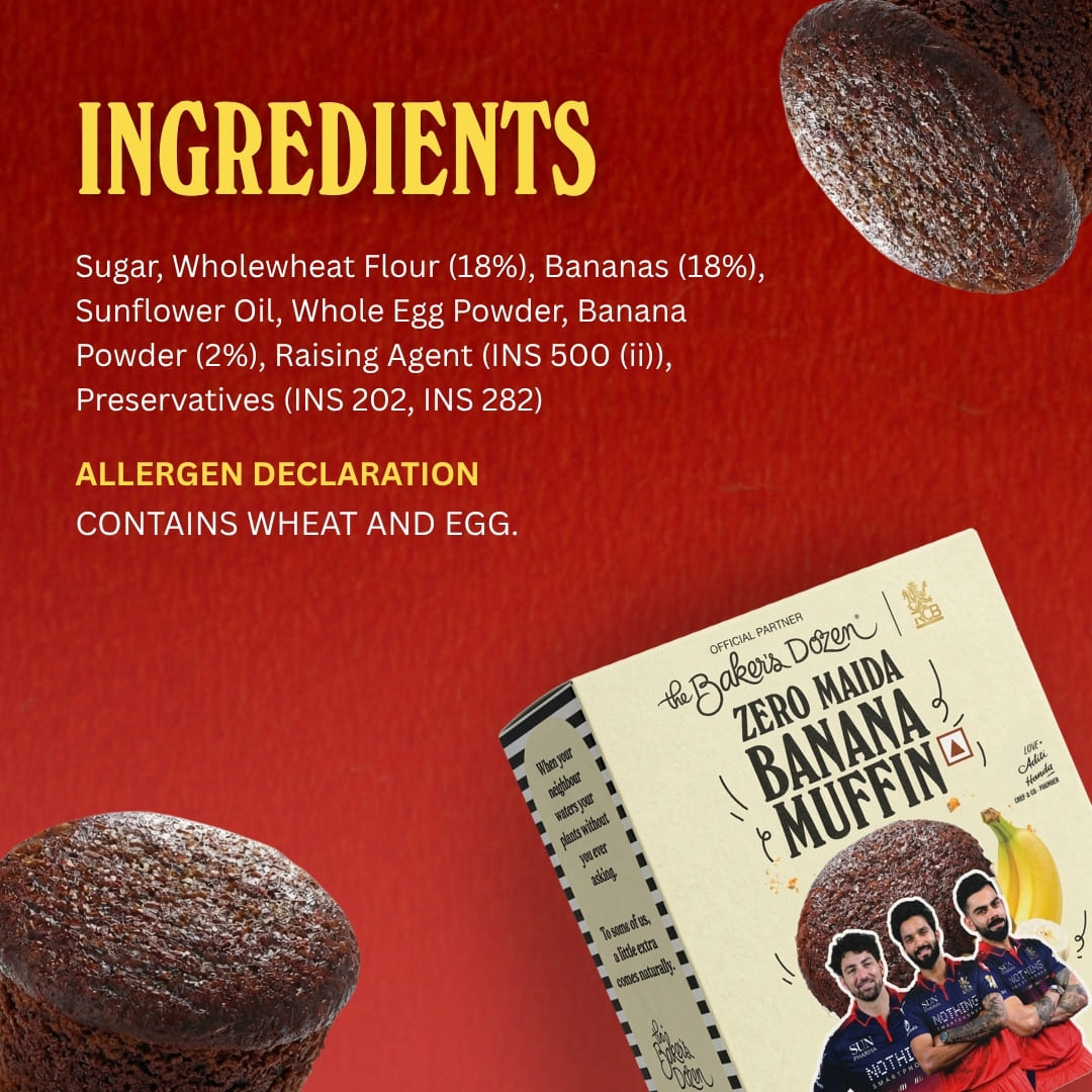 Zero Maida Banana Muffin