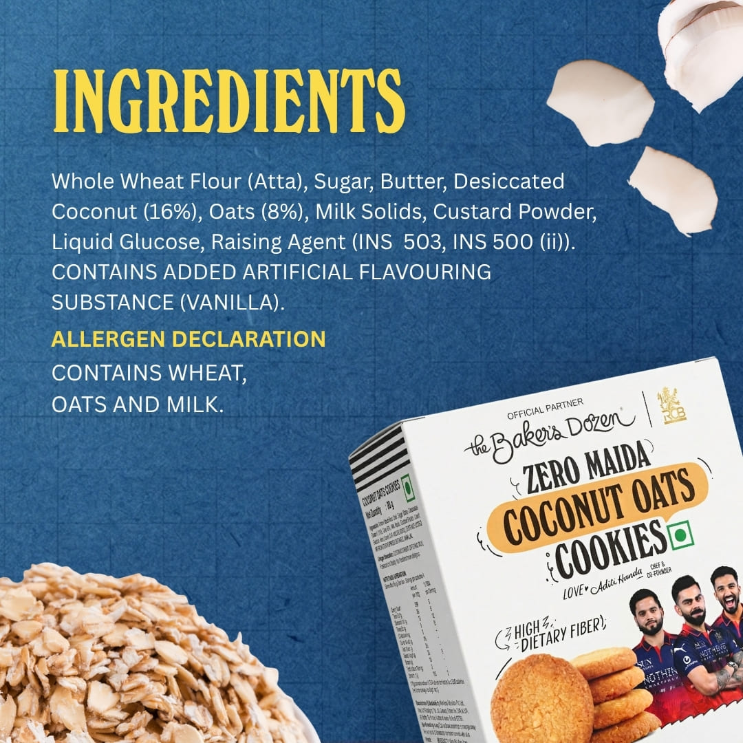 Zero Maida Coconut Oats Cookies