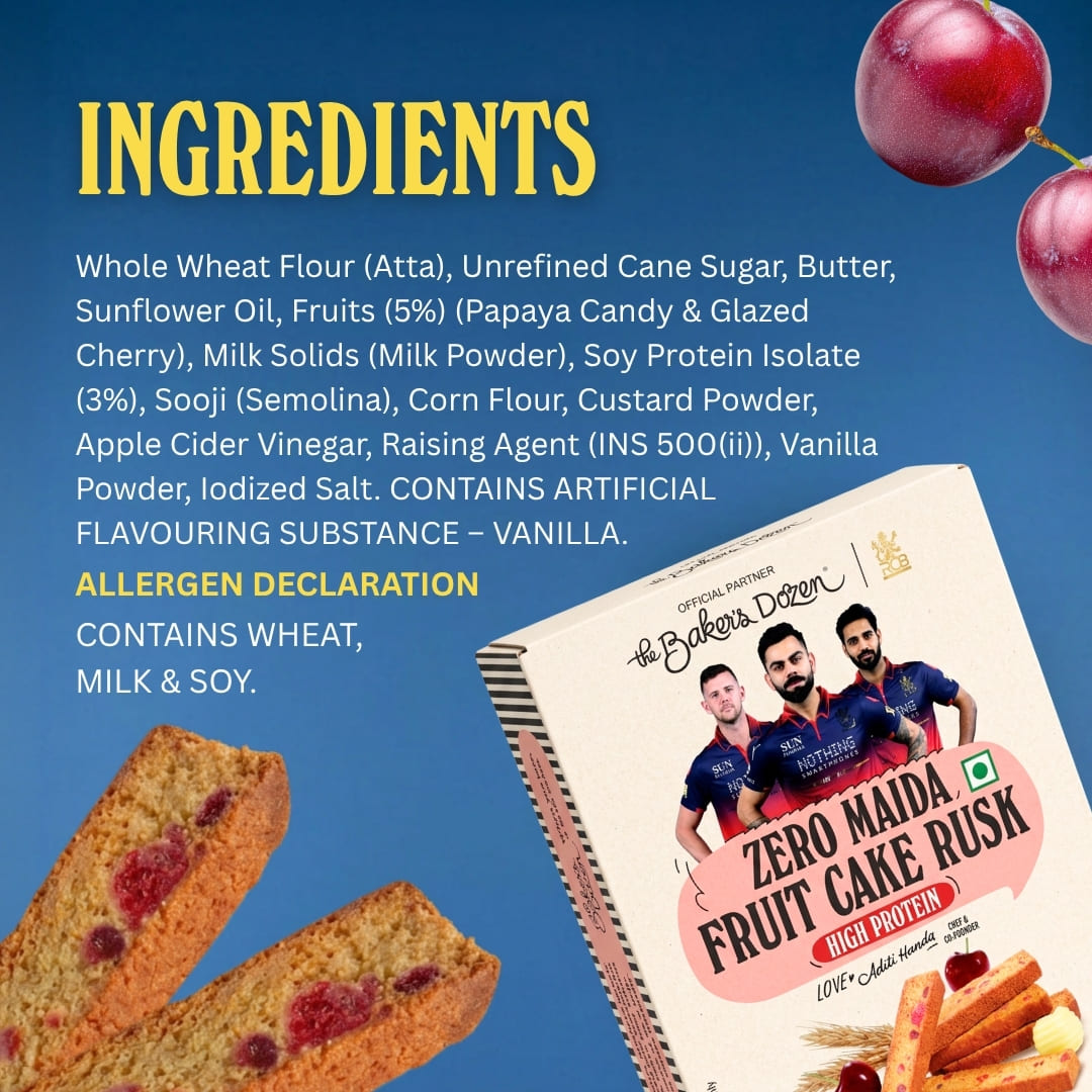 Zero Maida Fruit Cake Rusk