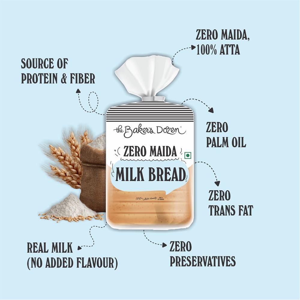 Zero Maida Milk Bread