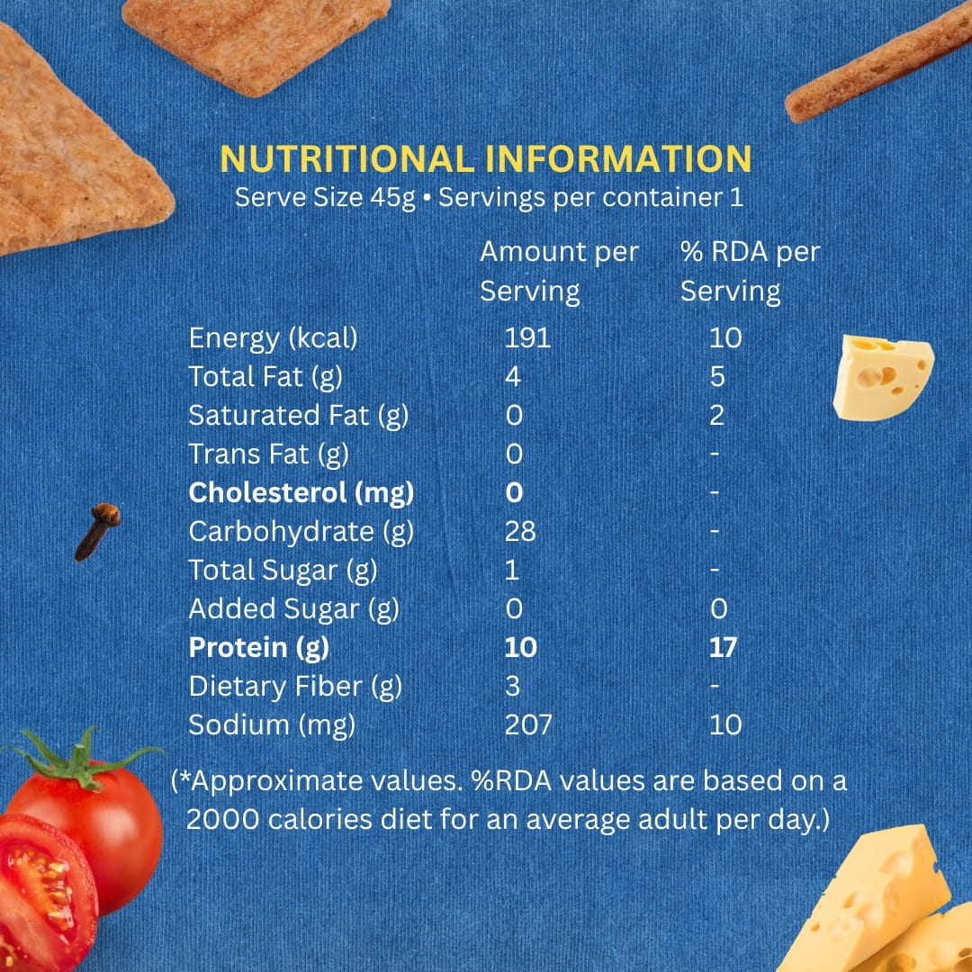 Protein Chips – Cheesy Tomato