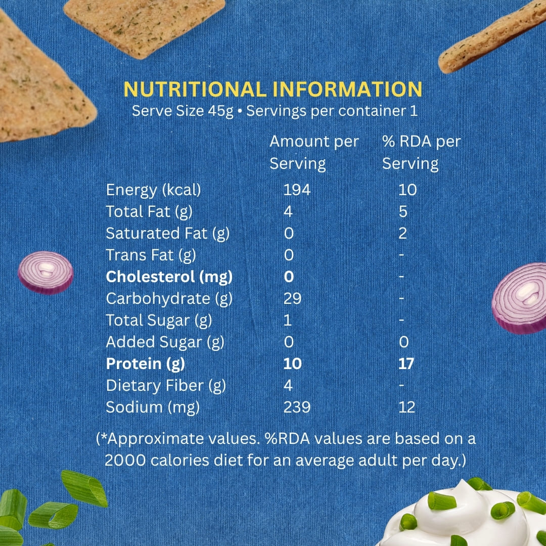 Protein Chips – Sour Cream & Onion