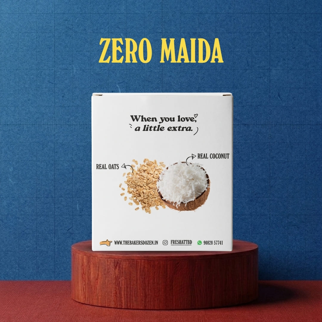 Zero Maida Coconut Oats Cookies