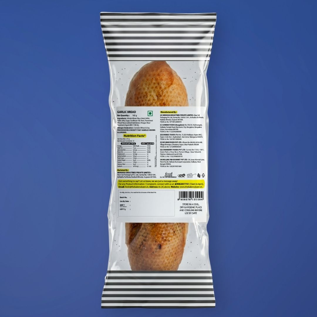 Zero Maida Garlic Bread