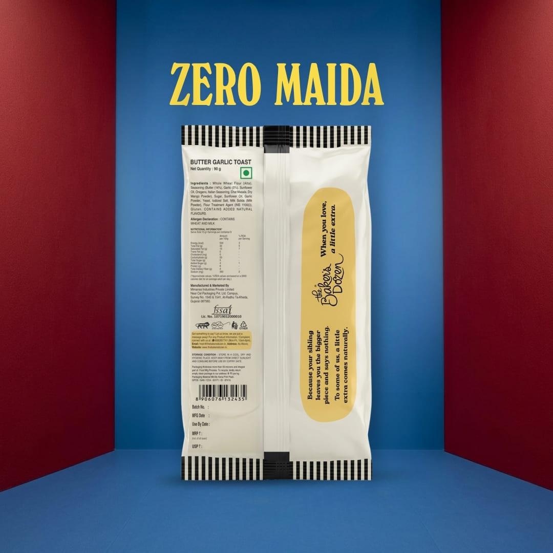 Zero Maida Butter Garlic Toast