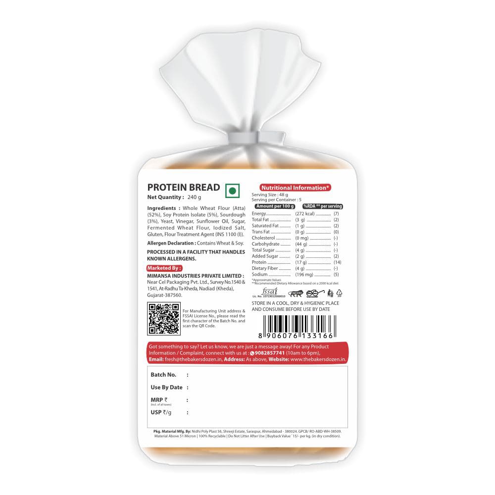 Zero Maida Protein Bread